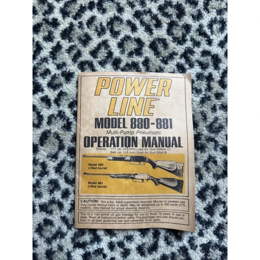 DAISY Power Line Model 880-881 Multi-Pump Pneumatic Operation Manual VTG‎